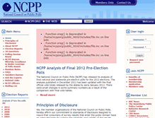 Tablet Screenshot of ncpp.org